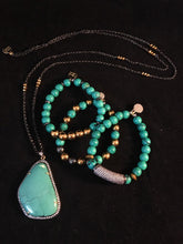 Load image into Gallery viewer, Turquoise dreams~ necklace and bracelet set