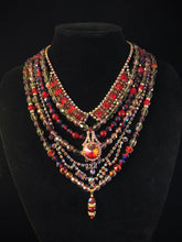 Load image into Gallery viewer, Lady in red vintage glam rhinestone necklace