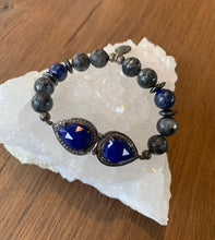 Load image into Gallery viewer, Inner power~Lapis, labradorite & diamond bracelet