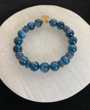 Load image into Gallery viewer, Kyanite is my kryptonite~ beaded bracelet