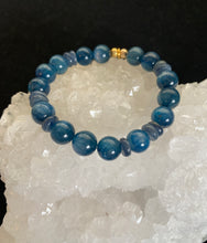 Load image into Gallery viewer, Kyanite is my kryptonite~ beaded bracelet