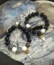 Load image into Gallery viewer, Take a bite out of the day ~14k gold genuine shark tooth charm bracelet