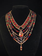 Load image into Gallery viewer, Lady in red vintage glam rhinestone necklace
