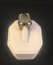 Load image into Gallery viewer, Labradorite and diamond statement ring
