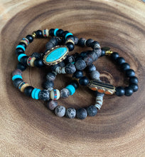 Load image into Gallery viewer, Tribal Instincts~ Beaded bracelet set
