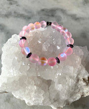 Load image into Gallery viewer, Tickle me pink~Aura quartz beaded bracelet
