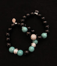 Load image into Gallery viewer, Turquoise delight~beaded bracelet set
