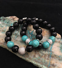 Load image into Gallery viewer, Turquoise delight~beaded bracelet set
