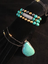 Load image into Gallery viewer, Turquoise dreams~ necklace and bracelet set
